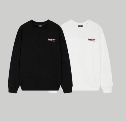 Balenciaga's popular classic wave print crewneck sweatshirt