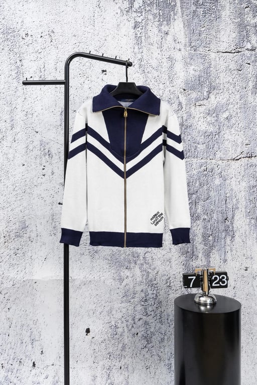 Louis Vuitton Zipper Knit Cardigan Sweater