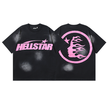 Hellstar Washed Print Short-Sleeve T-Shirt