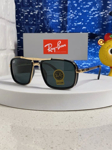Ray-Ban RB3539 (Square Frame with Gold Top Bar)