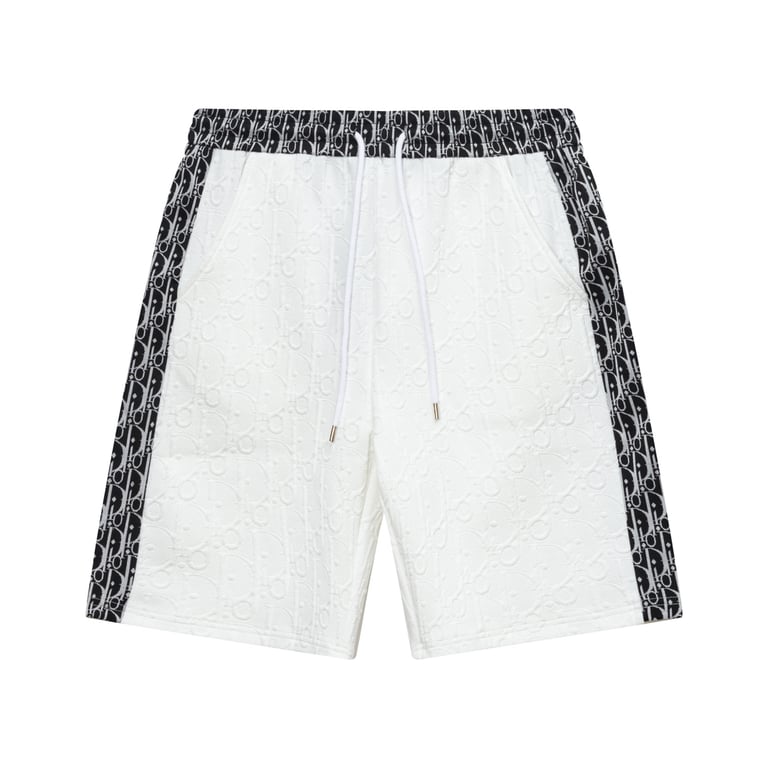 Dior White Oblique Jacquard Shorts
