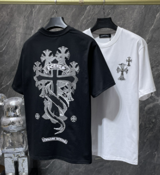 Chrome Hearts Vertical Horseshoe Embossed Tee