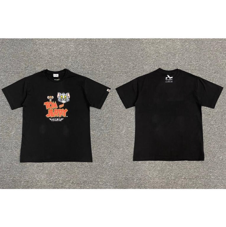 Black BAPE x Tom & Jerry Collab T-Shirt