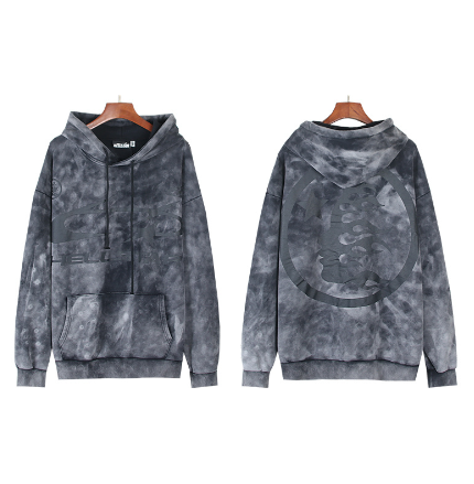 Hellstar Distressed Terry Cloth High Street Retro Hooded Sweatshirt