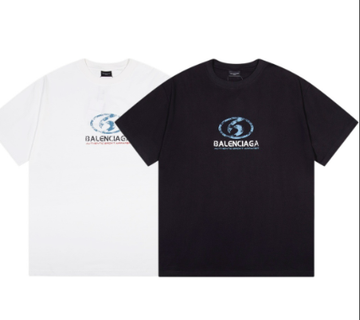 Balenciaga 2024 New Style Distressed Blur Print Short-Sleeve T-Shirt