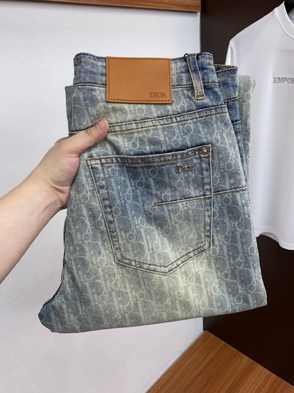 Dior Oblique All-Over Jacquard Denim Jeans