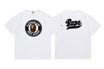 White BAPE "Busy Works" T-Shirt (Front & Back)