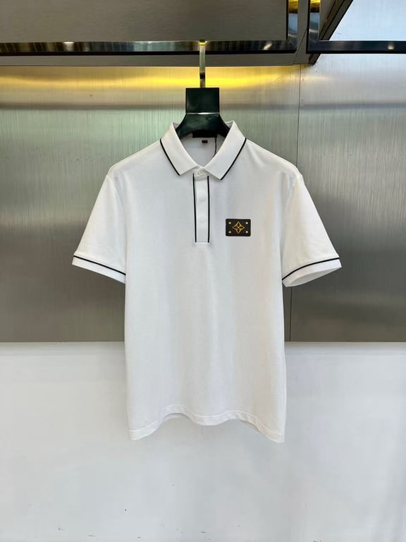 Louis Vuitton Spring New Arrival: Collared Short-Sleeve Polo Shirt, Custom-Made Fabric for High Breathability and Comfort