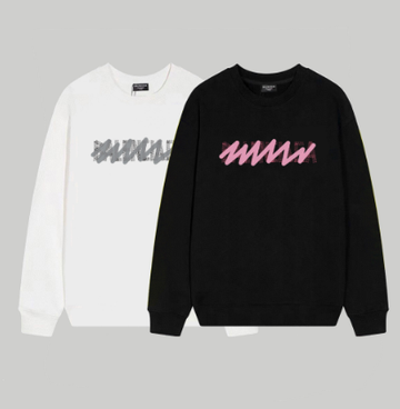 Balenciaga 23S New Unique Graffiti Print Crew Neck Sweatshirt