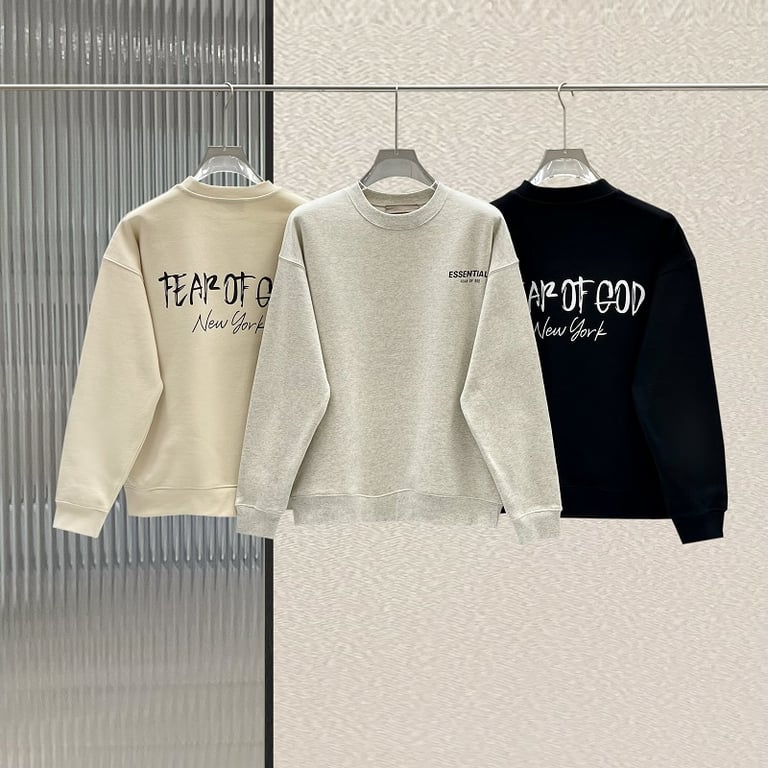 Fear of God Essentials "New York" Script Crewneck Sweatshirt
