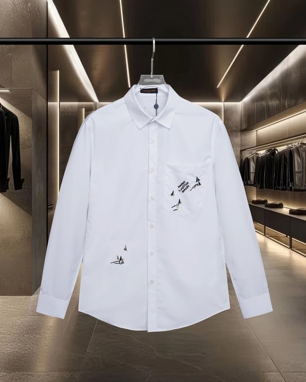 Louis Vuitton Embroidered Ocean Sail Long-Sleeve Shirt