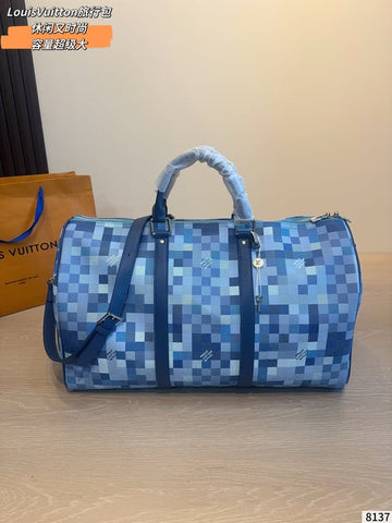 Louis Vuitton Keepall Bandouli猫re 55 (Damier Pixel)