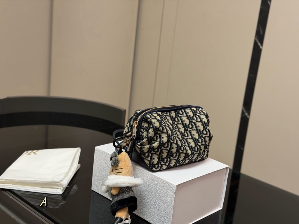 Dior Oblique Pouch / Cosmetic Bag