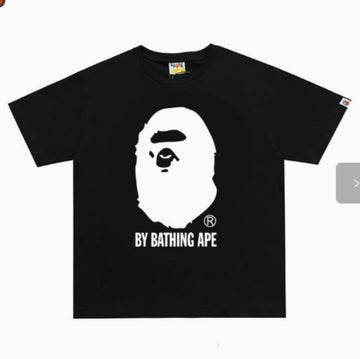 Black BAPE "BY BATHING APE" Ape Head Logo T-Shirt