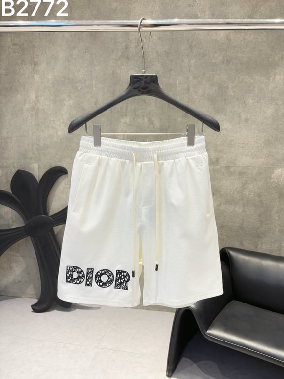 DIOR Men's Logo-Print Cotton Shorts