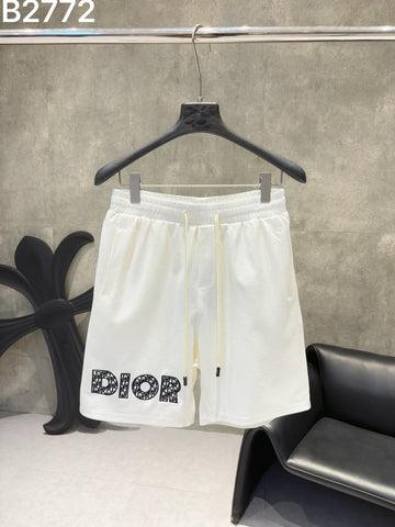 DIOR Men's Logo-Print Cotton Shorts