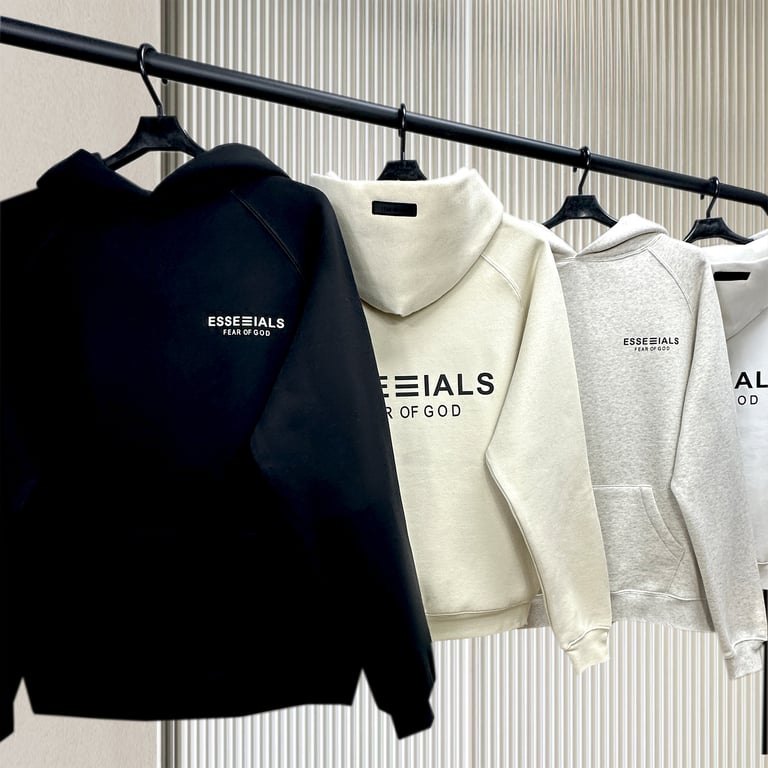 Fear of God Essentials Triple-Line Logo Pullover Hoodie