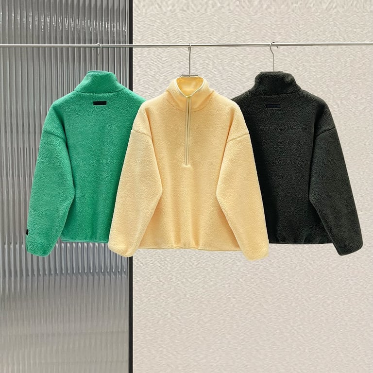 Fear of God Essentials Half-Zip Sherpa Pullover