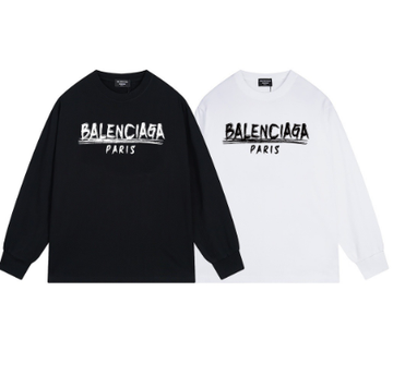 Balenciaga Gothic Letter Print Long Sleeve