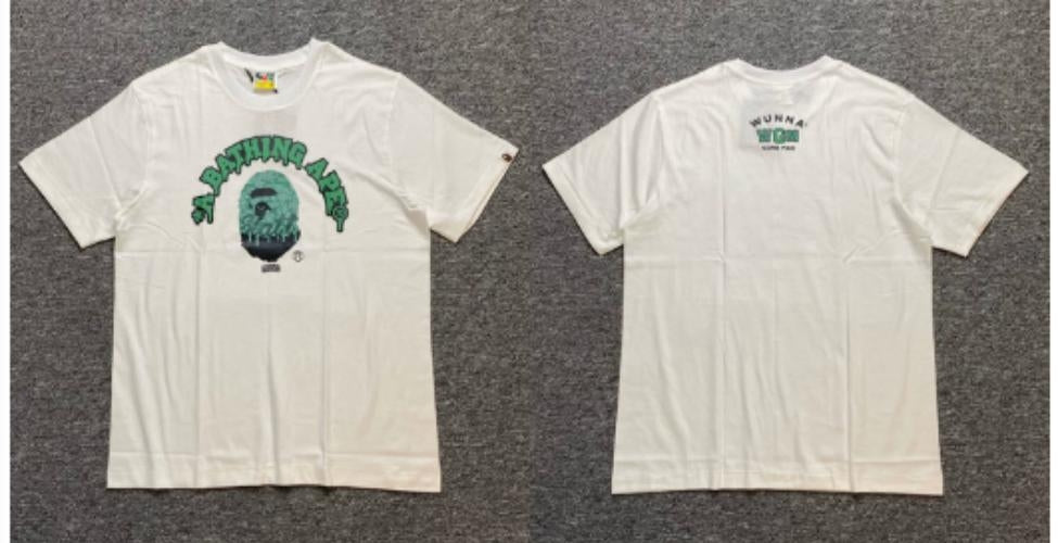 White BAPE x Gunna WUNNA Collab T-Shirt
