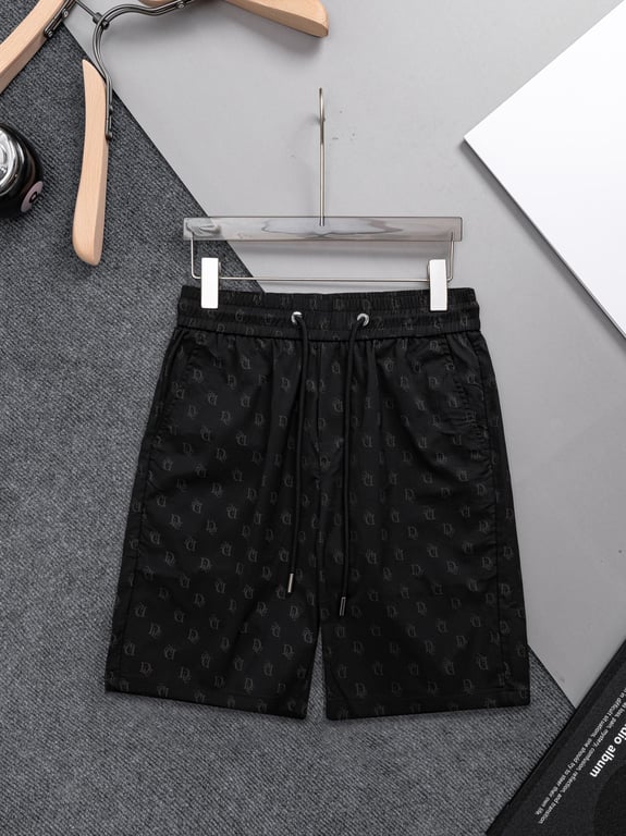 Dior Black D Monogram Print Swim Shorts