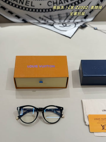 LV Round Optical Glasses (Black)