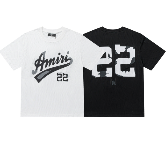 AMIRI 22 Mesh Baseball T-Shirt