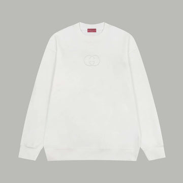 Gucci classic double G logo terry cloth long-sleeved sweatshirt