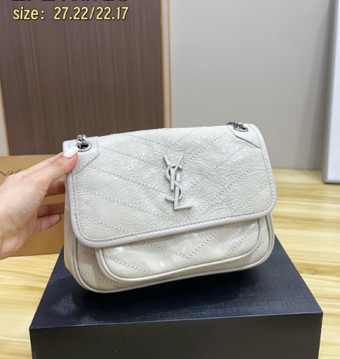 Leather Saint Laurent messenger bag