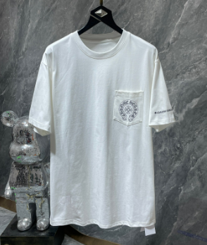 Chrome Hearts Pink and Blue Horseshoe Tee