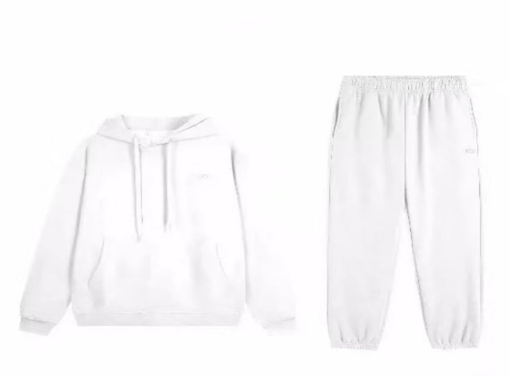 ALO White Hooded Jogger Suit