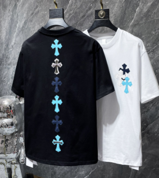 Chrome Hearts Washed Black Pink Lip Print Tee