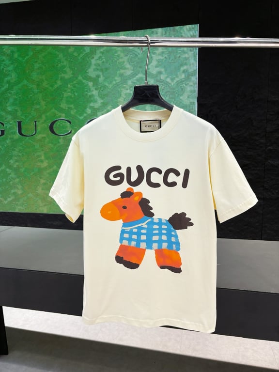 Gucci Early Spring Collection High-Weight Short-Sleeve
