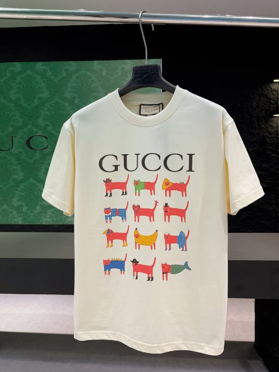 Gucci Early Spring Collection High-Weight Short-Sleeve