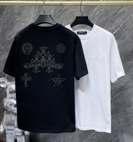 Chrome Hearts Stitched Cross & Star Tee