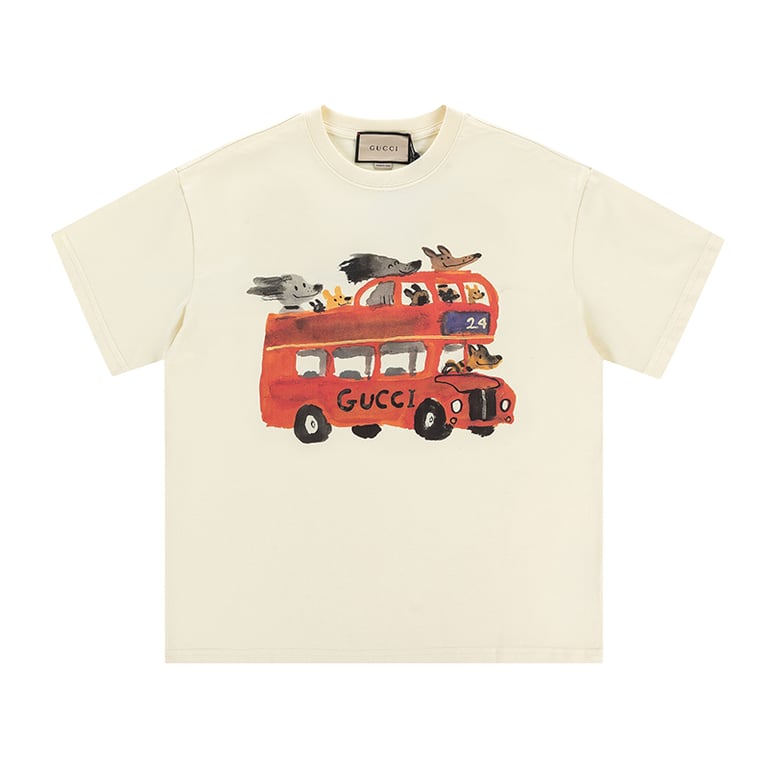 Gucci Early Spring Collection High-Weight Short-Sleeve
