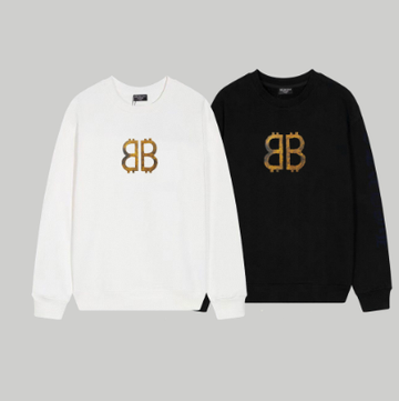 Balenciaga Retro Graffiti Print Crew Neck Sweatshirt