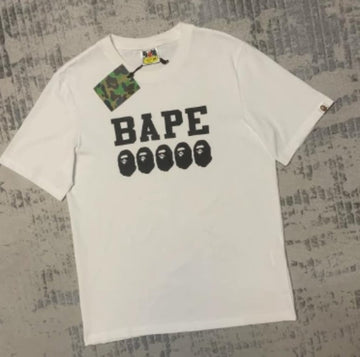 White BAPE "BAPE" Ape Head Icons T-Shirt