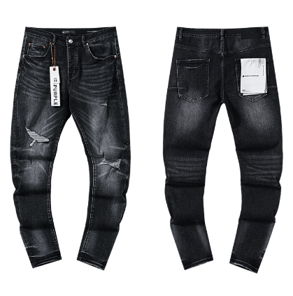Black Washed Slim Denim Jeans with Light Distressing