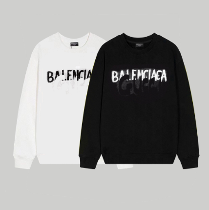 Balenciaga x Gucci 23S New Art Graffiti Print Crew Neck Sweatshirt