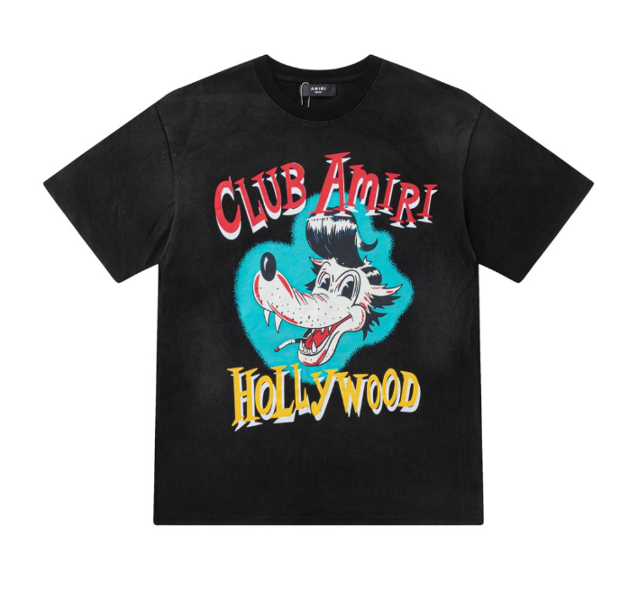 AMIRI Club Wolf Cartoon T-Shirt