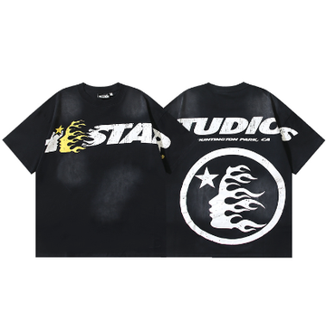 Hellstar Washed Print Short-Sleeve T-Shirt