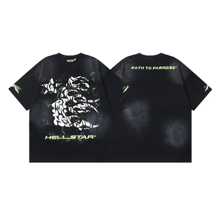 Hellstar Washed Print Short-Sleeve T-Shirt