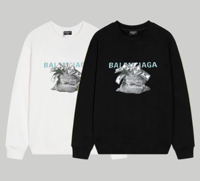 Balenciaga dollar print crewneck sweatshirt