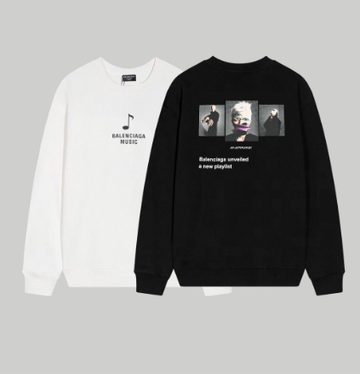 Balenciaga New Musician Print Crew Neck Sweatshirt!