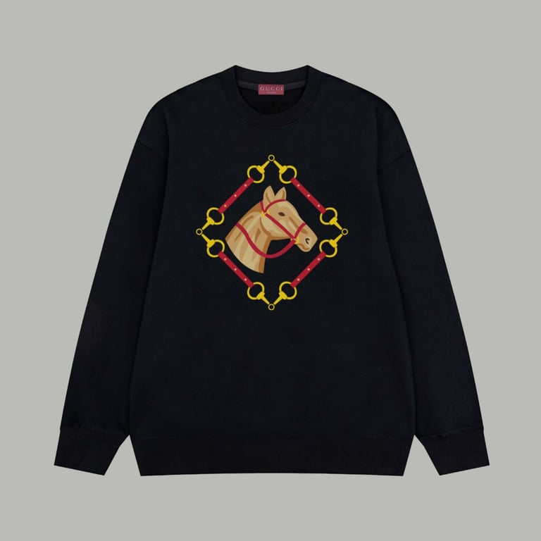 Gucci 2026 Year of the Horse Limited Edition Terry Cloth Long-Sleeve Sweatshirt