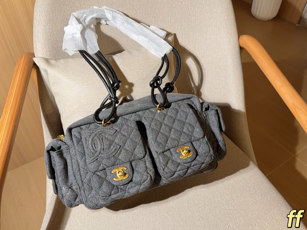 2025 New Denim Cambon Motorcycle Bag