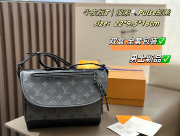 Louis Vuitton Pulse Messenger (Monogram Eclipse)