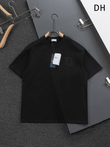 Dior "Dior" Logo Embroidered T-Shirt