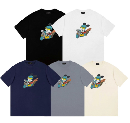 Balenciaga Mickey Mouse cartoon print short-sleeved shirt